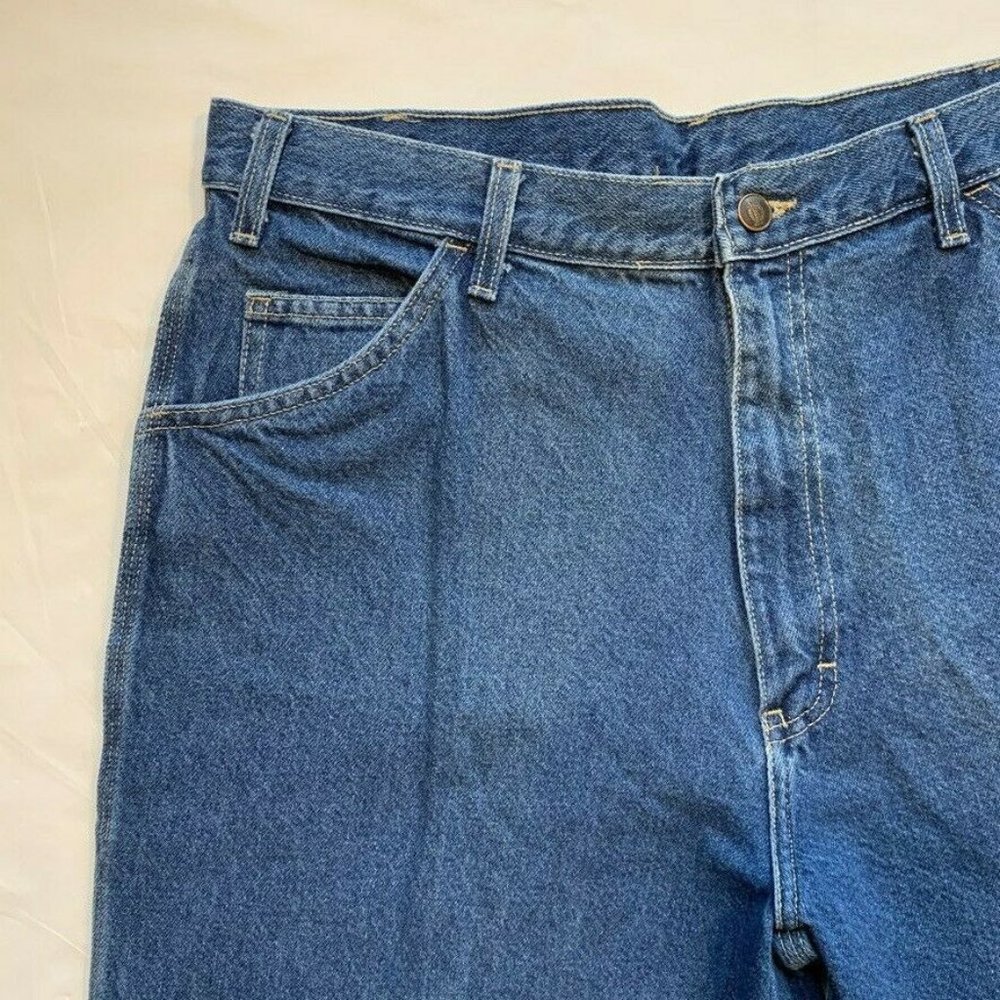 NWT Vintage Dickies Carpenter‎ Jeans Mens 36x30 Relaxed Fit Medium Wash Utility - Picture 7 of 11